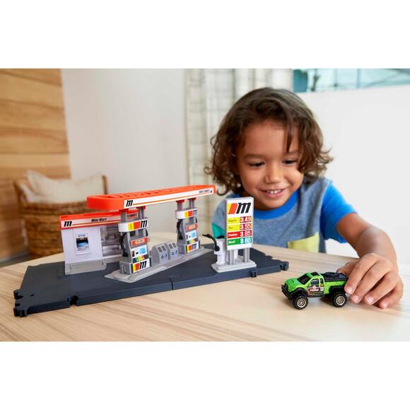 NWT Matchbox Action Drivers Fuel Station Playset Toy Truck 1:64 Scale - Picture 5 of 7